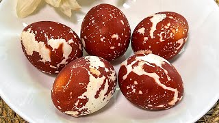 SPACE eggs in onion peels without chemicals❗️How to paint eggs in an original way for Easter 2024