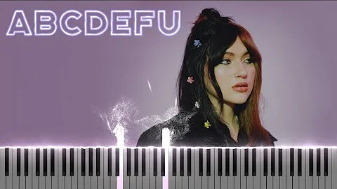 GAYLE - abcdefu (Piano Tutorial + Sheet Music)