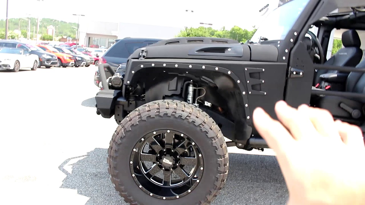 Supercharged Jeep Wrangler Covered in Bed Liner!! - YouTube