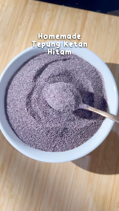 Tutorial on how to make your own black sticky rice flour ✨