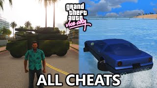 GTA Vice City - All Cheat Codes (Tank, Flying Cars, Drive on Water, Weapons, Weather, and more!) screenshot 4