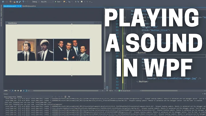 Play a Sound When Clicking an Image in WPF - Playing a Sound in WPF