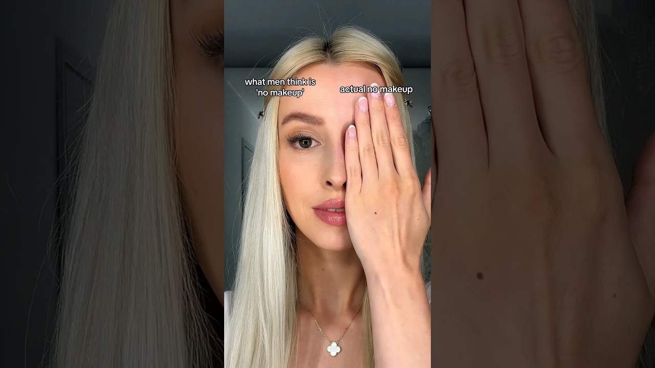 what MEN think is NO MAKEUP VS actual NO MAKEUP 😱