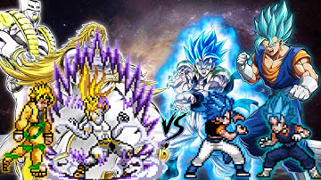 Dio Over Heaven OP & Dio K1 V2 VS Gogeta OP(All Form) & Vegito SSB V3 OP in Jump Force Mugen