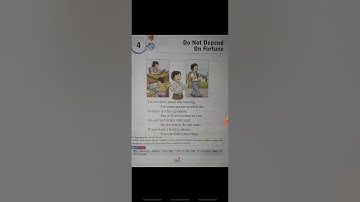 English ll chapter- 4 Do Not Depend On Fortune ll class-3rd