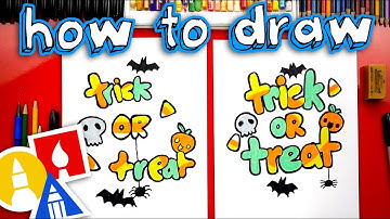 How To Draw Trick Or Treat