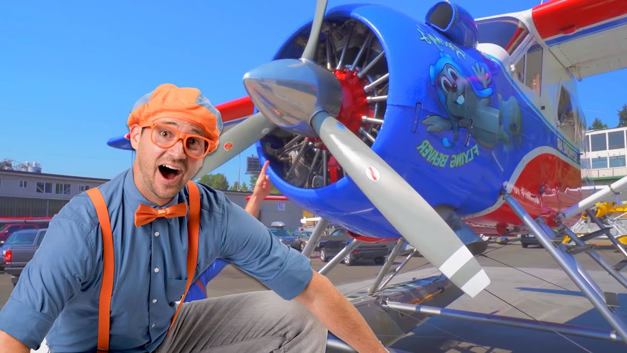 Blippi Learns About Airplanes For Kids | 1 Hour of Blippi Educational