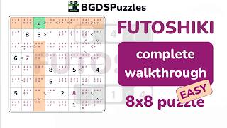 Futoshiki 8x8 Complete Walkthrough | Easy Puzzle Solved Step by Step