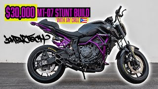 30,000 Yamaha Mt-07 Stunt Session With Jay Cruz Impaktech Crash Cage Test