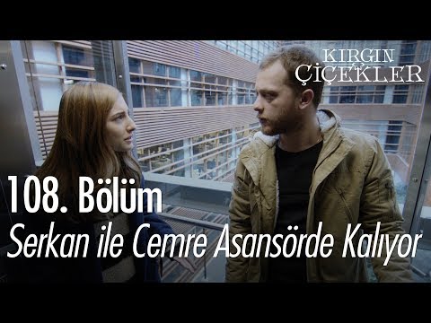 Serkan ile Cemre asansörde kalıyor - Kırgın Çiçekler 108. Bölüm