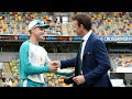 Gilchrist presents baggy green no461 to carey  mens ashes 202122