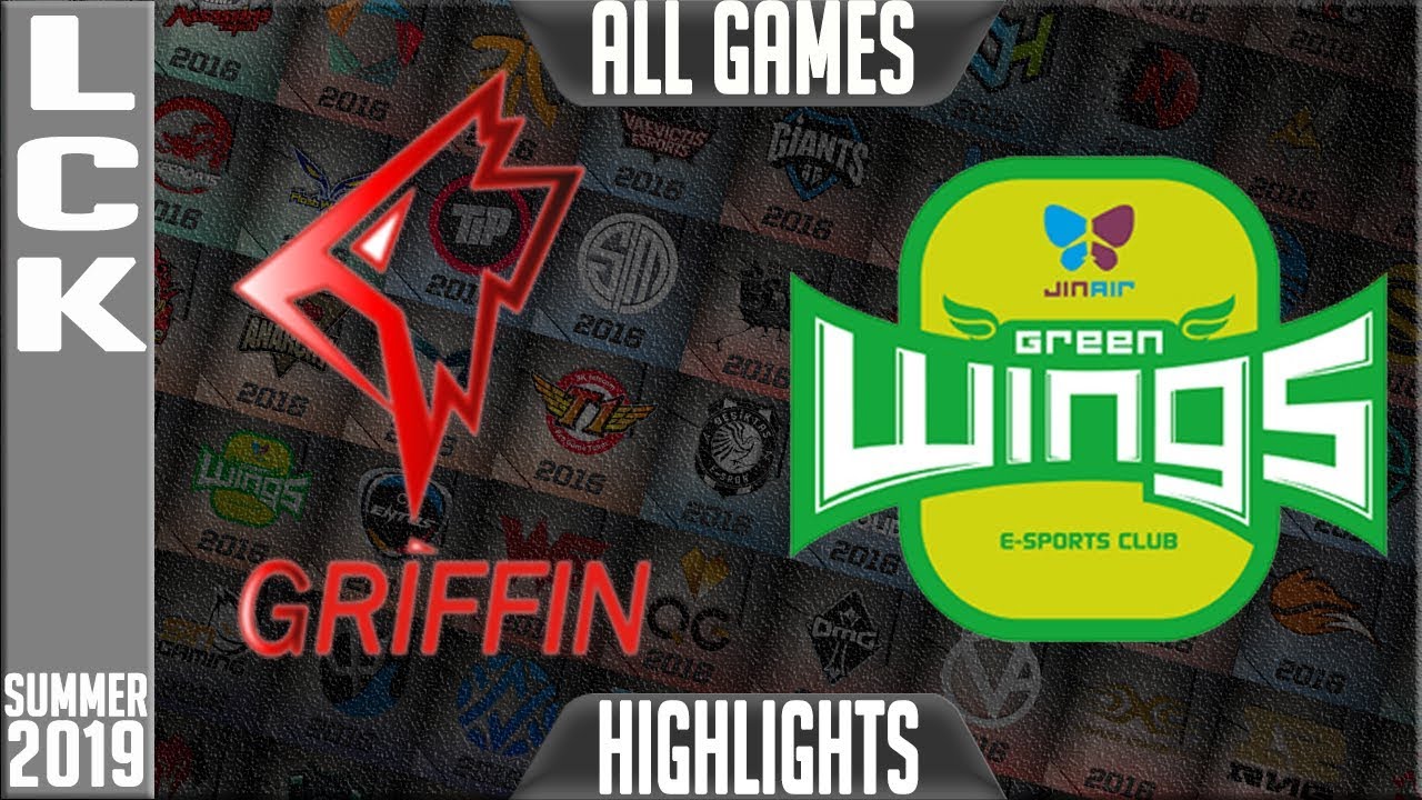 GRF vs JAG Highlights ALL GAMES | LCK Summer 2019 Week 10 Day 2 | Griffin vs Jin Air Greenwings