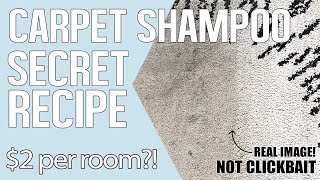 DIY Carpet Shampoo Secret Recipe Made from common household items.