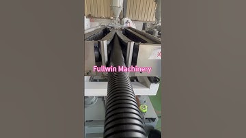 75mm single wall corrugated pipe machine running by Fullwin Machinery 8613165068093
