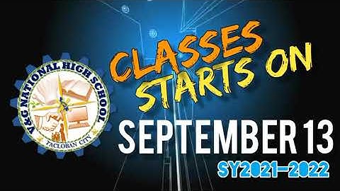 Opening of Classes SY2021-2022