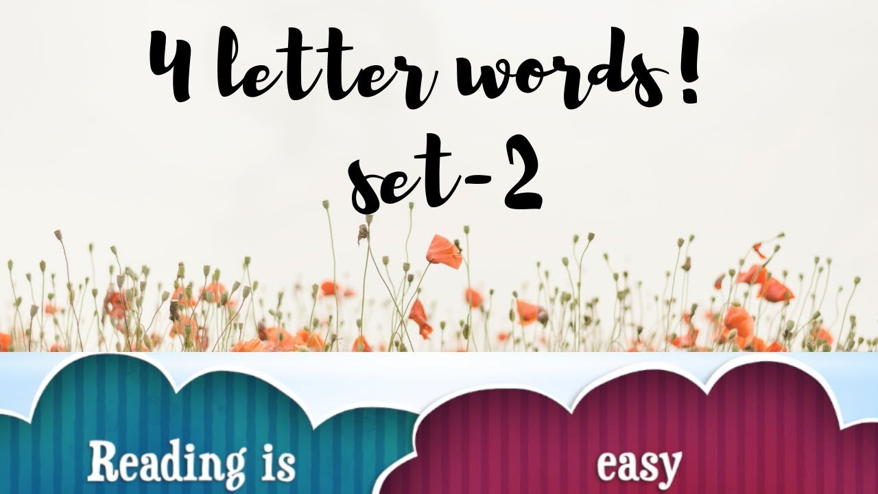 4 letter words set- 2 for kids (101- 200)