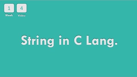 [1-4] CS50x In Arabic - Week 1 - String in C Programming Language