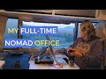 How I turned my Tiny RV into a Digital Nomad Remote Office! INTERNET, POWER, DESK AND CHILL!