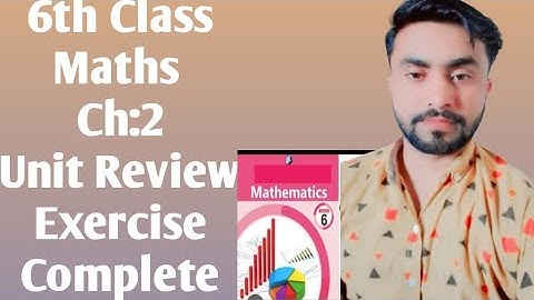 6th class math exercise Unit Evaluation,6th class,afaq Iqbal series