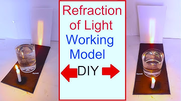 refraction of light working model science project for exhibition | physics project | DIY pandit