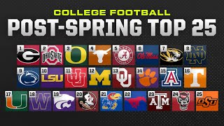 College Football PostSpring Top 25: Georgia at No. 1, Ohio State at No. 2 | CBS Sports