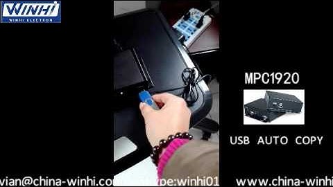 WINHI MPC1920: HD 8G media Player AUTO COPY Demo Video