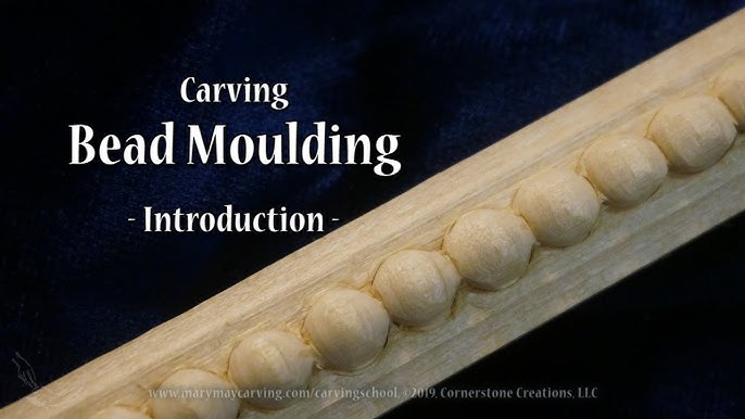 Carved beaded moulding, Wooden twisted molding