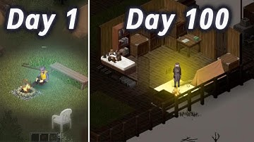I Survived 100 Days of WINTER in the Wilderness - Project Zomboid