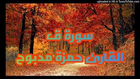تلاوة روعة لسورة ق بصوت حمزة مدبوح