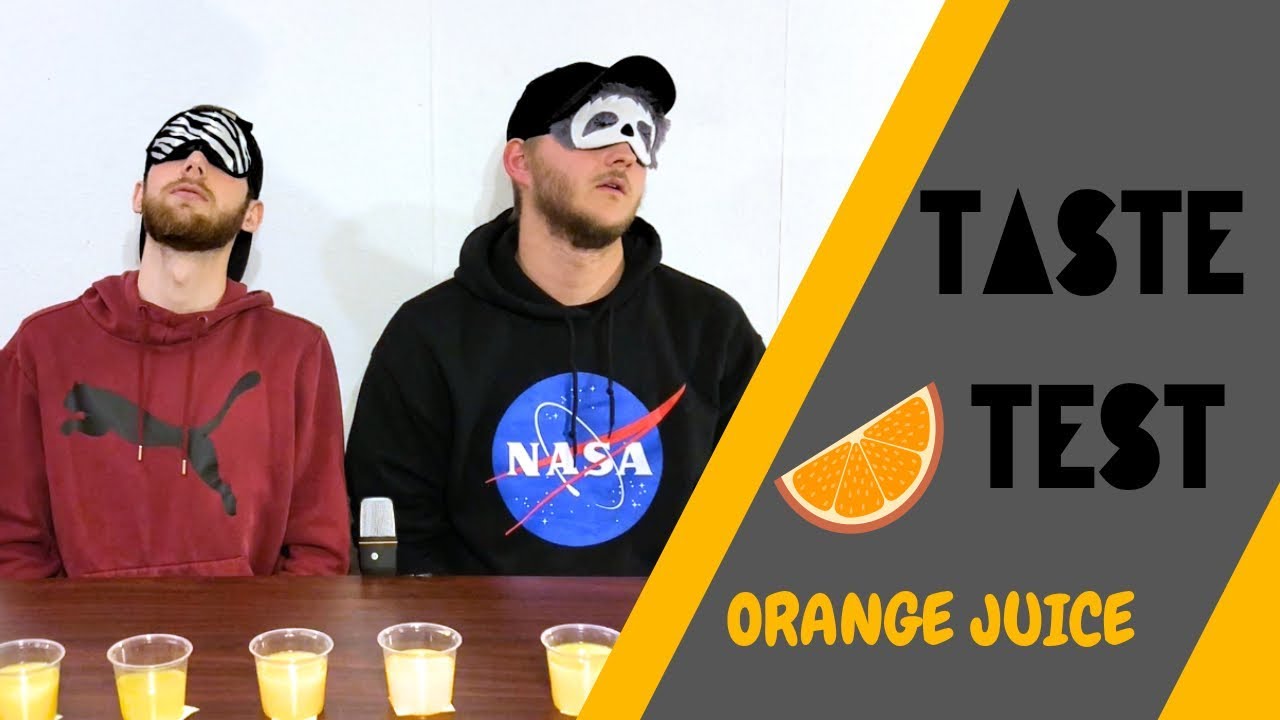 Taste Test (ORANGE JUICE) Jake & Andy YouTube