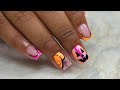 HOW TO: Damaged Nails to Pretty Halloween Nails | Acrylic Nails Tutorial