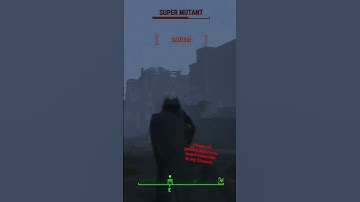 blowing up a super mutant with a mod weapon. [Fallout 4]