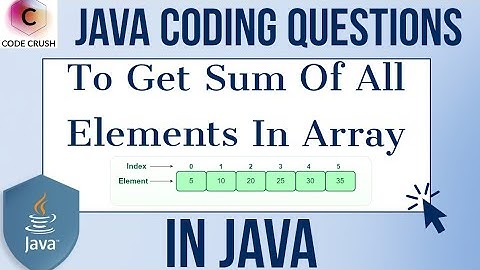 Sum Of All Elements In Array | Array In Java | Take array input from user in java | Java coding