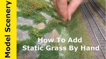 How To Add Static Grass With Your Fingers And StaticGrassKing