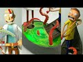 Rick and Morty in God of War Realms Diorama | Sculpting Time lapse.