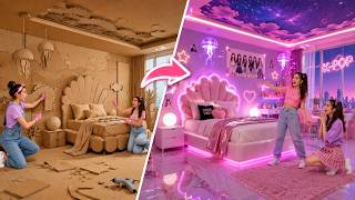 From Cardboard To Dream House! 🎀 Amazing DIY Makeover by 123 GO!