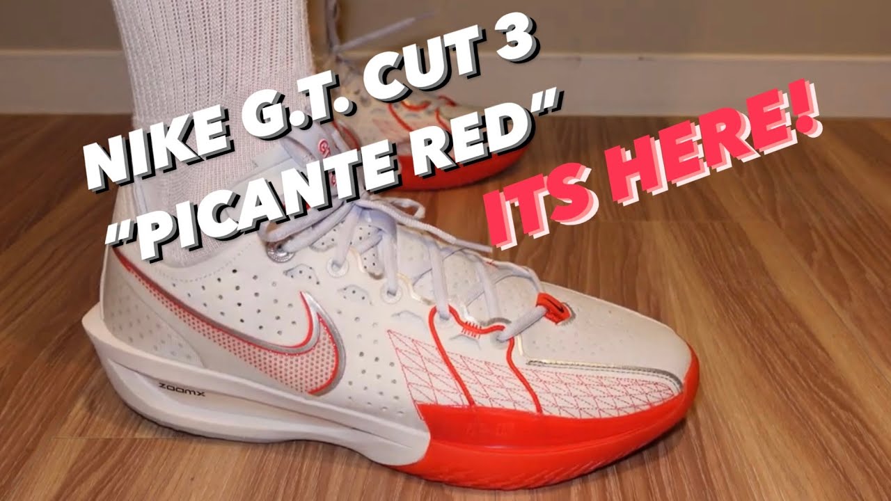 NIKE ☆ Air Zoom G.T. Cut 3 ‘Picante Red’ NIKE ZOOM G.T. CUT 3 PICANTE RED SHOE REVIEW ON FOOT! ITS