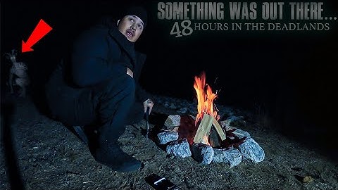 (IT GOT WAY TOO CLOSE TO MY CAMP!) SURVIVING 48 HOURS In A HAUNTED APPALACHIAN FOREST