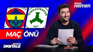 Fenerbahçe - Gi̇resunspor Maçi Ne Olur? Ferdi - Rossi - Valencia Bağlantısı, Arao Ve Crespo Merkezi