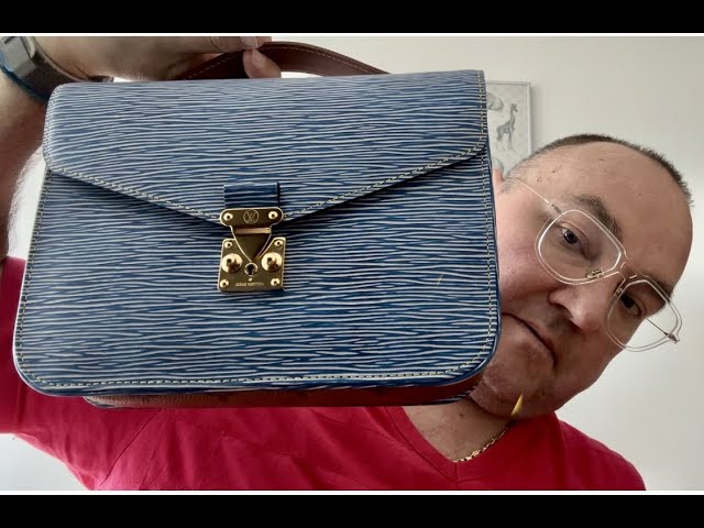 Louis Vuitton Metis Pochette Reverse Epi Denim Blue in Leather