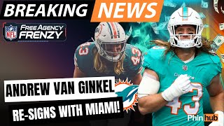 🚨🔥BREAKING NEWS!! The Miami Dolphins have RE-SIGNED Andre Van Ginkel Highlights!! Free Agent News