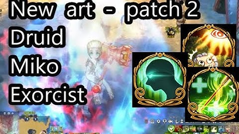 New art:  druid, miko, exorcist - tree of savior