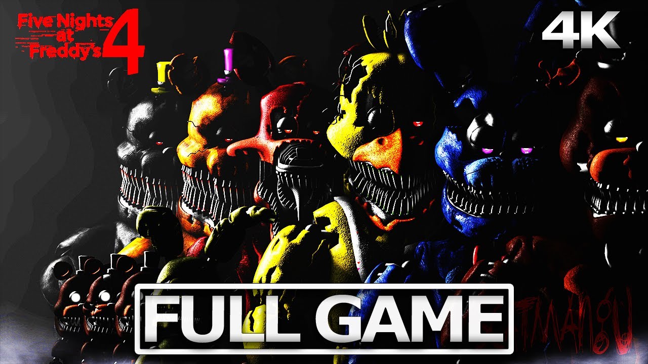 FIVE NIGHTS AT FREDDY'S Gameplay Walkthrough FULL GAME (4K 60FPS