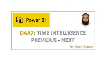 Dax7 - Time intelligence - Previous - Next