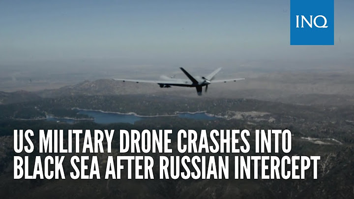 US military drone crashes into Black Sea after Russian intercept