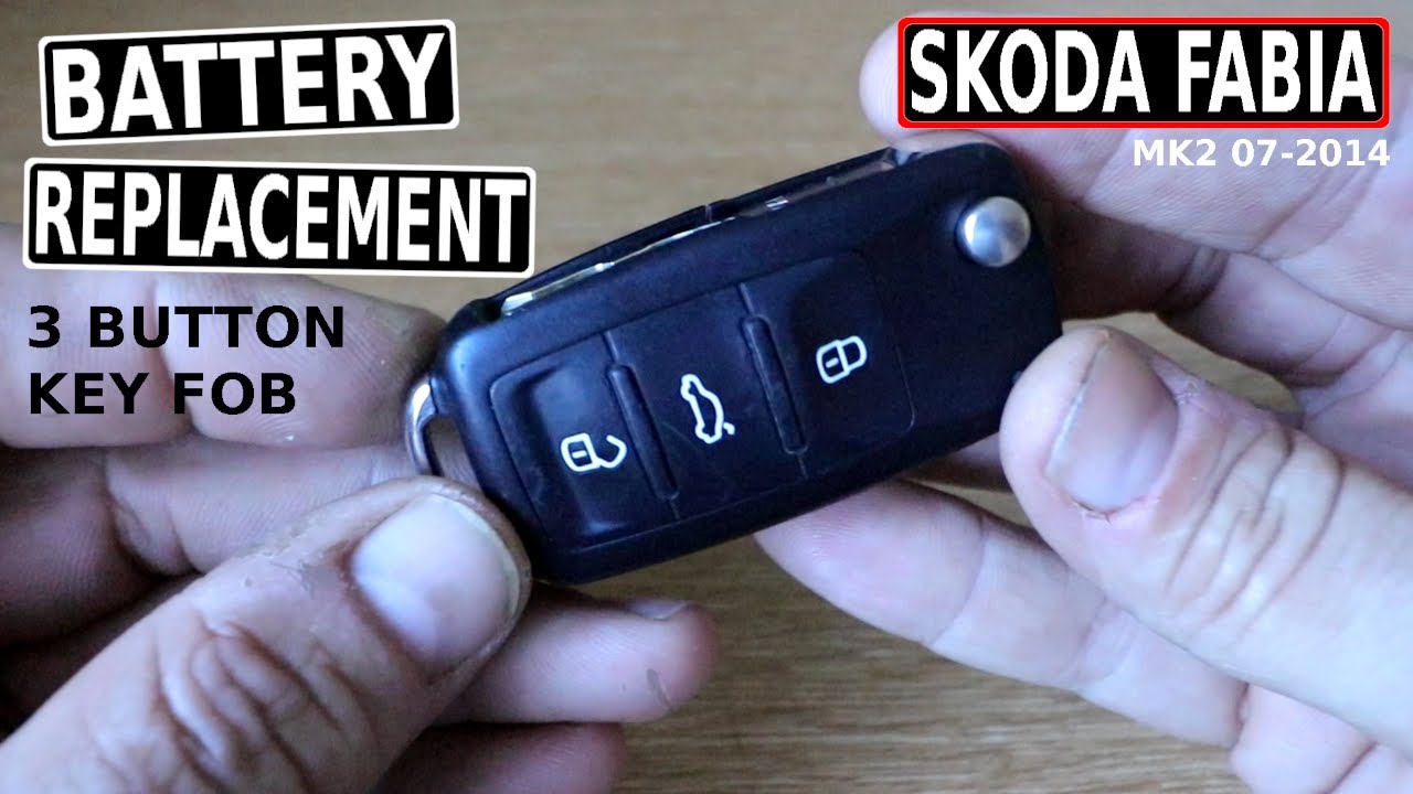 SKODA FABIA Mk2 Key Fob (Mk2 07-14) YouTube