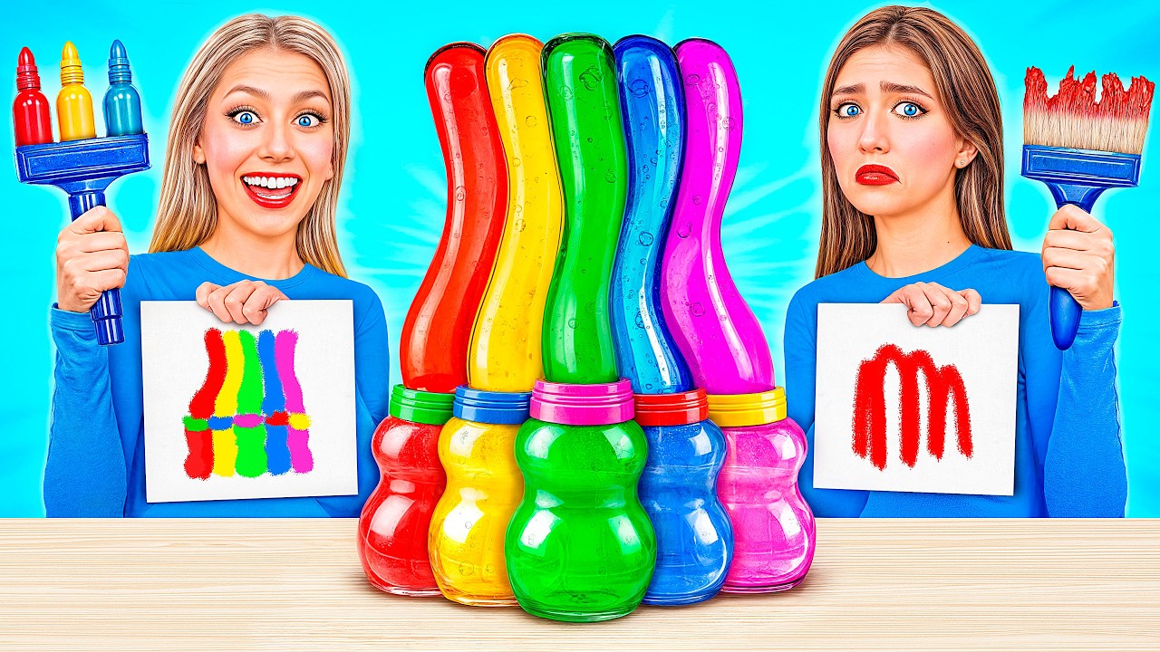 Who Draws it Better Take The Prize | Funny Drawing Tricks by Jelly DO ...