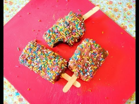 BROWNIE NO PALITO RECEITA