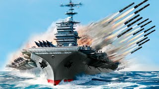 Happening Right Now! US Deadliest Aircarft Carrier Attacking Chinese Warship