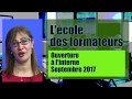 Ecole des formateurs